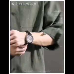 Mens short sleeved shirt Loose 7/4 sleeve lapel casual shirt Half sleeved military green top Summer mens Polo shirt