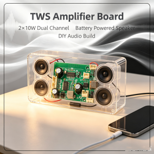 occkic | DC 5V/3.7V TWS Stereo Bluetooth Power Amplifier Board High Sound Quality Dual Channel 2x10w Sound Module Car Speakers