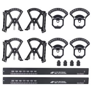 1:10 ON ROAD RC Remote Control Car Upgrade Part 1/10 On Road Aluminum 4D SET-UP System Setup Chassis Tool with Ruler