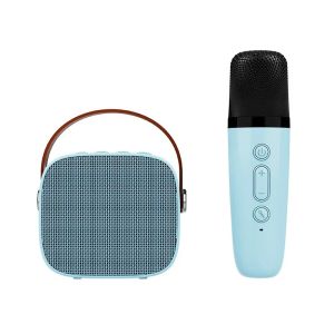 Cute Clearance Sale Mini Wireless Mic Bluetooth Small Speaker Outdoor Portable Karaoke Audio All-in-one Microphone Subwoofer