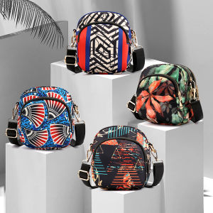 ทันสมัย กระเป๋าโทรศัพท์สะพายข้างผ้าแคนวาส ผู้หญิง กระเป๋าสะพาย สไตล์เกาหลี หลากหลาย สะโพก กระเป๋า Leisure Plant กระเป๋าลายดอกไม้