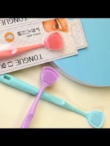 SG Tongue Cleaner Tongue Cleaning Brush Tongue Scraper Dual Side Oral Cleaning Brush