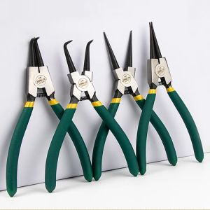 4 pcs Tang Circlip Pliers set 7 Inch Set Tang Circlip Bengkok / Tang Penjepit Bengkok 7" Set Cincin Snap Perkakas