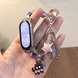 Smart Watch Female Student Good-looking Cute Black Pink Cat Female Student Multi-Purpose Alarm Clock Step Counting Sports Bracelet