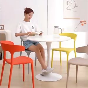 🔥OFFER🔥G HOME Various Plastic Nordic Horn Chair Kerusi Makan Kerusi Pejabat/Dining Chair Kerusi Kafe Cozy Eames Chair