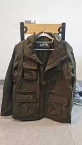 2026 New Detachable Sleeve Mens Jacket Spring/Autumn Outdoor Windproof Casual Loose Coat Workwear Coat Asian Size