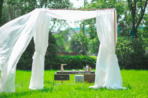 New Arrival Outdoor Courtyard Tea Squatter Tent Mosquito Net Bracket Sunshade Portable Frame House Clock-in Outdoor Balcony