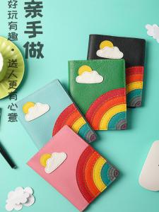 Handmade DIY Leather Fish Cutting Material Kit Journal Planner Gift Handcraft Sewing DIY Materials Set from Shanghai China