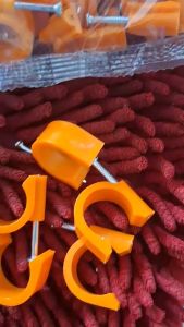 (PER PACK/100PCS) PVC Orange Clamp Blue Clamp 1/2 3/4