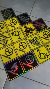 [BISA COD] VARIASI GANTUNGAN KACA AKRILIK CUSTOM MOBIL DAN TRUCK GPC 001 KUNING VIRAL