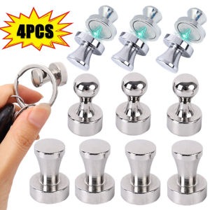 Polocat 2/4PCS Magnetic Hooks Wall Mounted Strong Magnet Holder Hook Fridge Coat Key Holder Racks for Home Storage Organization Tools