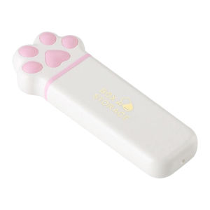 Portable Cat Paws Pill Box with 3 Compartments Silicone Organizer for Daily Medication Management at Home and Travel
