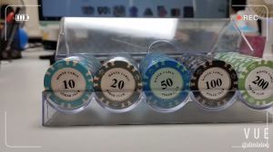 Poker Chip Set 100 pcs with Acrylic Box