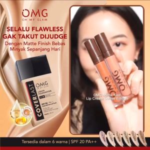 OMG Oh My Glam Coverlast Liquid Foundation: Penghalus Wajah & Krim Wajah Berbahan Alami