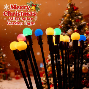 8LED Solar Fairy Light Outdoor Lawn Courtyard Garden Christmas Lights Christmas Decoration Solar Powered Lawn Street Lamp