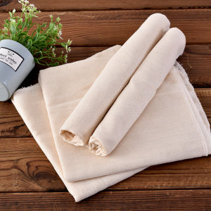 ผ้ากรองผ้าฝ้ายแท้สำหรับทำมูสกี้ ผ้าห่อถั่วเหลือง ผ้าห่อข้าวเหนียว ผ้าปิด ผ้าบริโภค สีขาว อบสดใหม่