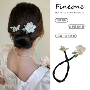 Lazy Hair Curler New Hair Twist Bun Elegant Hair Style Tools Head Accessories Hairband for Women Girls Bow Hairpin