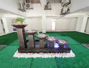 S52 Feng Shui 8x3.5 Water Pond Fountain Kolam Air Sandstone Garden Water Feature Balinese 风水流水喷泉瀑布池 Fish Waterfall Home