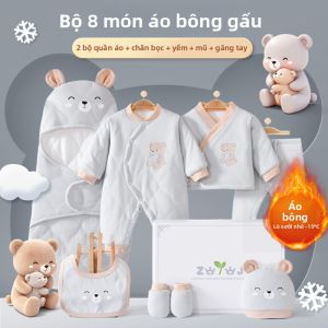 TUZIBEIBEI | Bộ Quần Áo Quà Tặng Cho Bé Sơ Sinh Dày Ấm Mùa Đông