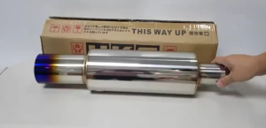 [24H SHIP] HKS Free Flow Muffler Can Small/Medium/Large Size Deep Sound