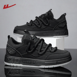 Warrior | Black Waterproof Versatile Wide Design Mens Flat Shoes