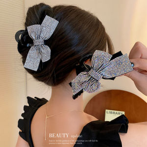 กิ๊บติดผมโบว์พลอยเทียมสำหรับผู้หญิงที่ติดผมหัวฉลามเครื่องประดับผม MODE Korea สำหรับผู้หญิง