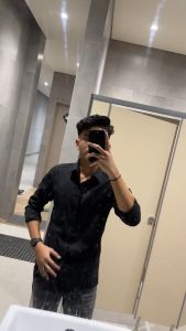 Kemeja Hitam Polos Pria Lengan Panjang Slimfit Formal Non Formal Casual Distro Premium Laki-laki