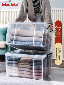 Jeko&Jeko | Clear Organizational Storage Box for Closet