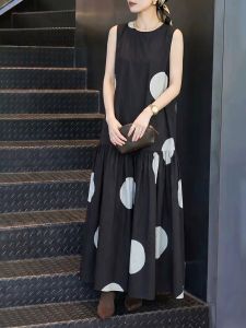 UYFY | Black Sleeveless Loose Slimming Dress