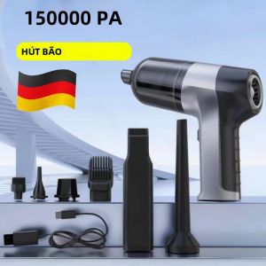 Máy Hút Bụi Ô Tô Không Dây Cầm Tay 150000PA Mini Mạnh Mẽ Dùng Được Cho Gia Đình Có Chức Năng Thổi Khí