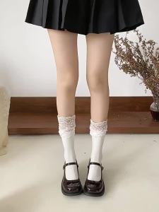 Mary Jane Shoes For Women Fashion Cute School Shoes For Women Lolita High Heels Womens Black Shoes Girls Leather Shoes