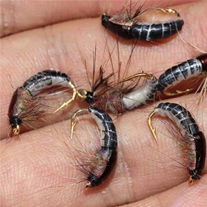 Fishing Lures - 6/9Pcs/Box Realistic Nymph Scud Fly for Trout Fishing Fly Tying Artificial Bait Lure
