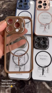 Case MagSafe Stand + Pelindung Camera for iPhone 13 PROMAX / 14 PROMAX / 15 PROMAX / 16 PROMAX