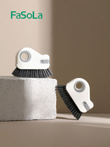 FaSoLa Two-In-One Multi-Functional Gap Brush Hard Bristle Kitchen Bathroom Floor Brush Window Crack Dust Brush Home Cleaning Tool