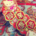 Hello Kitty Officially Authorized Gilded Spring Festival Couplets Stereo Couplet Door Sticker Door Width. 