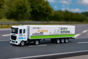 MAINAN ANAK MINIATUR DAICAST TRUK CONTENER SCALA 1:64 METAL ALLOY