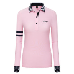 TTYGJ | Slim Fitting Long Sleeve Golf Shirt