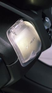 Nmax V2 Volt Compartment Cover Side Pocket Cover Clear Smoke Surfy Motorcycle