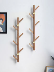 ตู้เสื้อผ้าติดผนังแบบไม้สไตล์เรียบง่ายสำหรับห้องนอน ตู้เสื้อผ้าแบบแขวนได้ 5 กิโลกรัม ตกแต่งด้วยสี