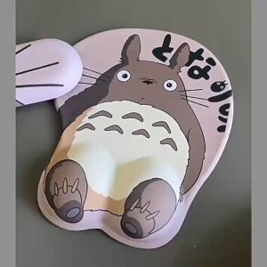 Cartoon Ergonomic Silicone Wrist Rest Mouse Pad Keyboard Wrist Rest Desk Mat Totoro And Pacha Dog