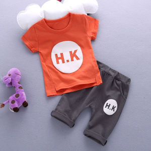Summer Outfit for Baby Boys Short Sleeve Shorts Cotton Casual Wear Comfortable Breathable Clothes Baby Clothes Clearance Sale