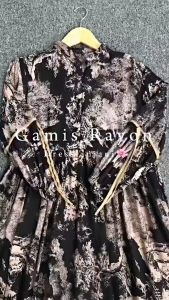 Dress Anjani Pita Rayon Diamond Set Hijab