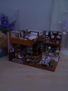 QIAOZHIJIANG | Bộ Kit Mô Hình Nhỏ Villa Phong Cách Nhật DIY