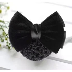 hairnet ribbon wtihnet office work restaurant clip with net ribbon hairnet