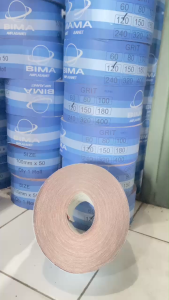 Amplas BIMA 1 Roll Grit 60 80 100 120 150 180 240 320 400 50Yard Ampelas 1 Roll TERMURAH