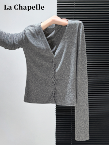 La Chapelle | Korean Style V-neck Design Knitwear