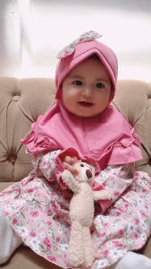 Gamis Bayi Perempuan 6 12 Bulan Hafsah Set