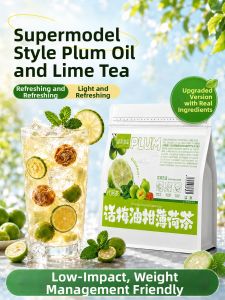 Refreshingly Light Plum Citrus Mint Instant Fruit Tea