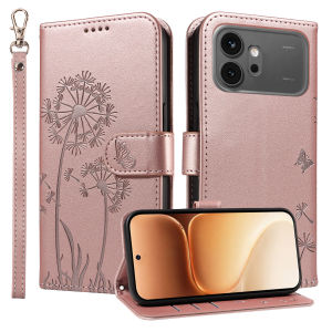 Leather Wallet Flip Case for Honor Magic 8 7 6 X5C X6D X6C X70 X8D X9C X9D 600 Pro Lite | Dandelion Embossed Design Card Holder