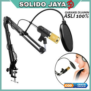 Mic Karaoke Microphone Podcast Youtuber Condenser Perekam Suara USB Mikrofon Dengan Stand BM900 Terbaik dikelasnya